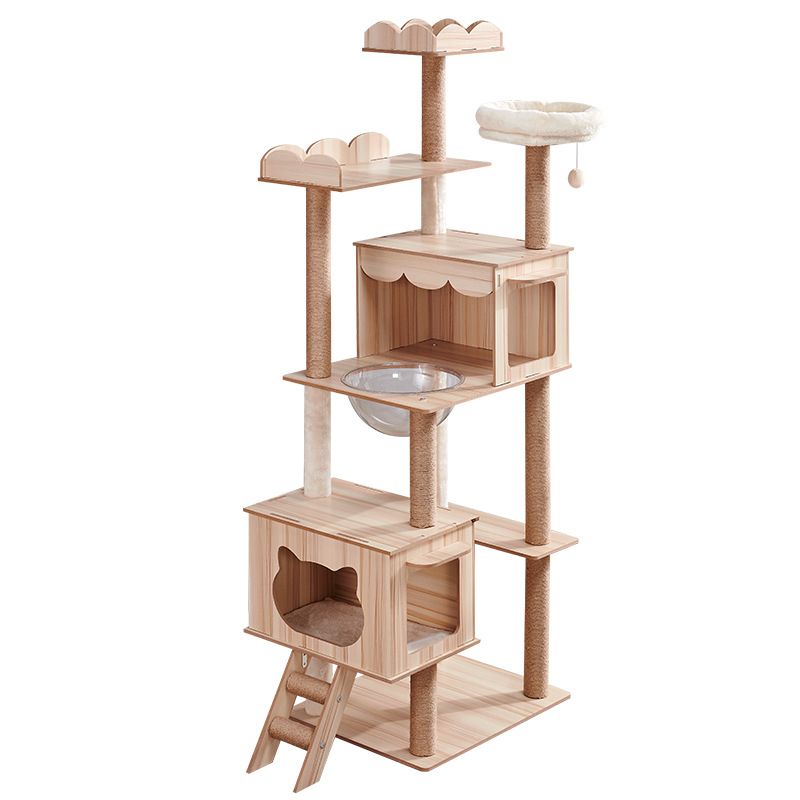 I-Multi Layer Wooden Cat Climbing Frame