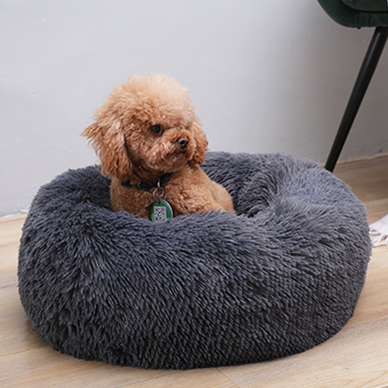 Impahla Yezilwane Ezifuywayo I-Curcular Plush Winter Dog Kennel